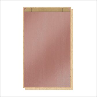 cadeauzakje rose goud kraft papier